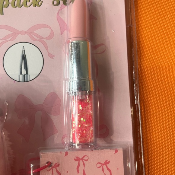 Charming Pink Bow Cat Mini Backpack Set - Picture 4 of 7